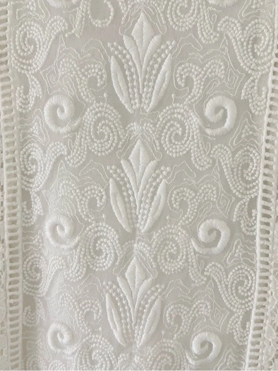 Lilly Pulitzer Ginny Shift Dress White XS Sleeveless Lace Cotton Embroidered - Picture 7 of 15